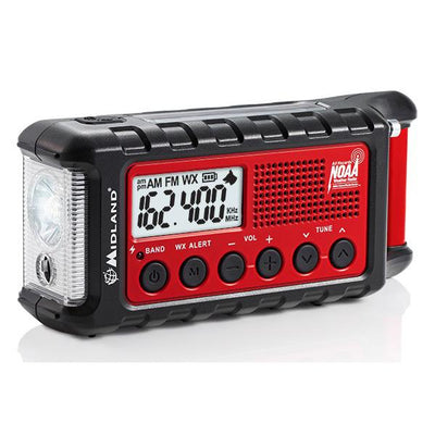 Midland ER300 Portatile Analogico Nero, Rosso (Midland ER300 B?rbar Analog Sort, R?d)