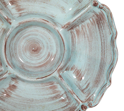 Biscottini ANTIPASTIERA CENTRO TAVOLA IN CERAMICA DI BASSANO MADE IN ITALY