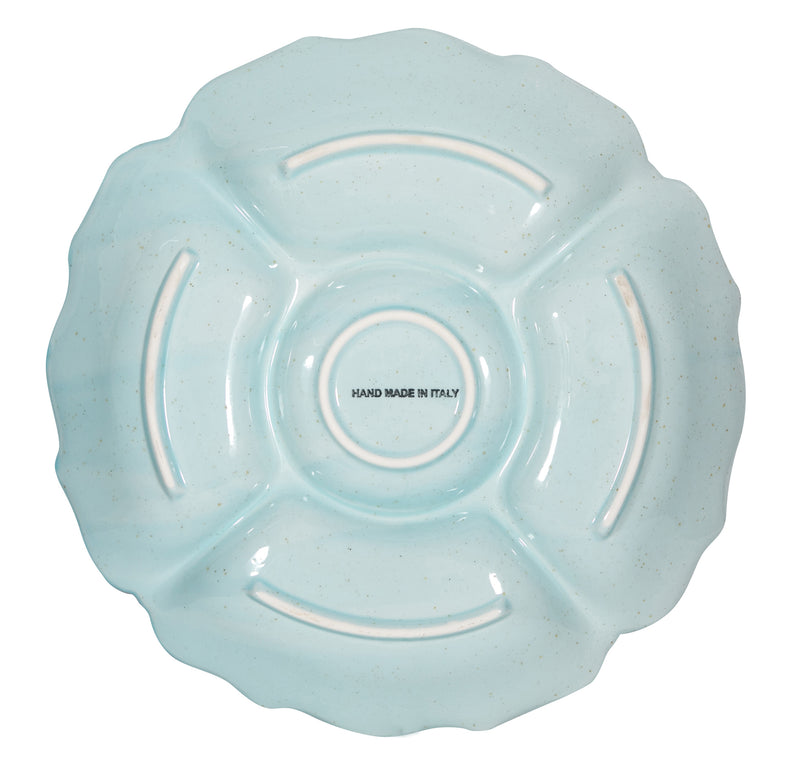 Biscottini ANTIPASTIERA CENTRO TAVOLA IN CERAMICA DI BASSANO MADE IN ITALY