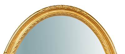 Biscottini SPECCHIERA DA PARETE VERTICALE/ORIZZONTALE IN LEGNO FINITURA IN FOGLIA ORO ANTICATO L72XPR5XH91 CM MADE IN ITALY