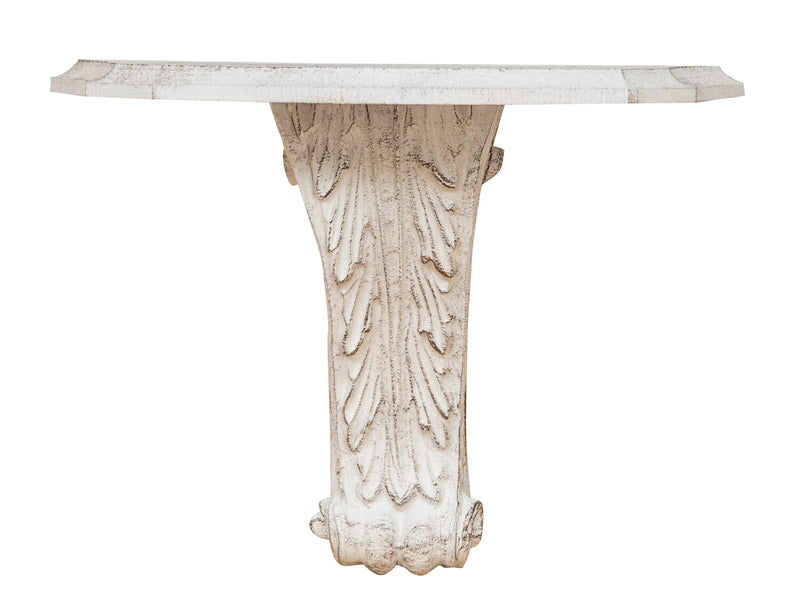 Biscottini MENSOLA A MURO IN LEGNO FINITURA BIANCO ANTICATO L30XPR15XH23 CM MADE IN ITALY