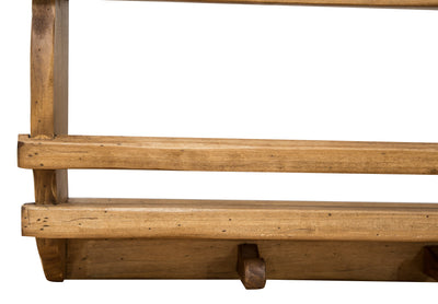 Biscottini PIATTAIA COUNTRY IN LEGNO MASSELLO DI TIGLIO FINITURA NATURALE L85XPR15XH65 CM. MADE IN ITALY