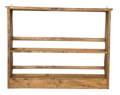 Biscottini PIATTAIA COUNTRY IN LEGNO MASSELLO DI TIGLIO FINITURA NATURALE L85XPR15XH65 CM. MADE IN ITALY