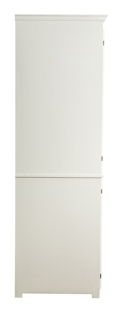 Biscottini CREDENZA CUCINA IN LEGNO MASSELLO DI TIGLIO FINITURA BIANCA ANTICATA L130XPR60XH115 CM. MADE IN ITALY