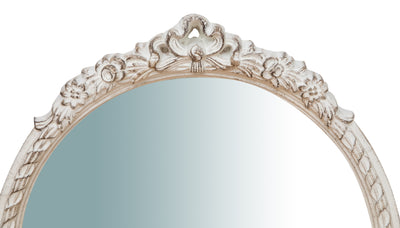 Biscottini SPECCHIERA DA PARETE IN LEGNO FINITURA BIANCO ANTICATO L40XPR4XH45 cm Made in Italy