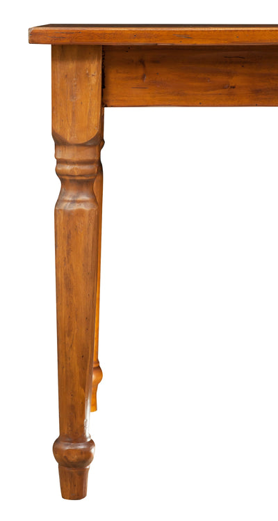 Biscottini Tavolo Country in legno massello di tiglio finitura noce L70xPR70xH78 cm. Made in Italy