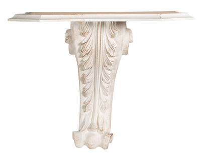 Biscottini MENSOLA A MURO IN LEGNO FINITURA BIANCO ANTICATO L39XPR24XH33 cm Made in Italy