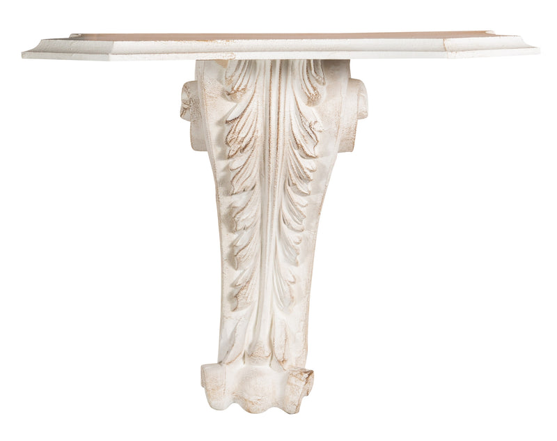 Biscottini MENSOLA A MURO IN LEGNO FINITURA BIANCO ANTICATO L39XPR24XH33 cm Made in Italy