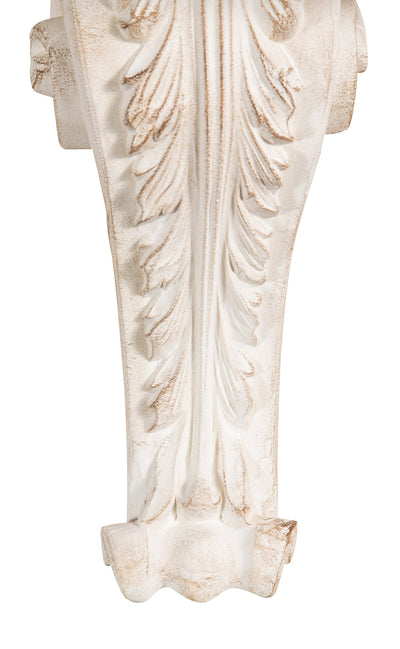 Biscottini MENSOLA A MURO IN LEGNO FINITURA BIANCO ANTICATO L39XPR24XH33 cm Made in Italy