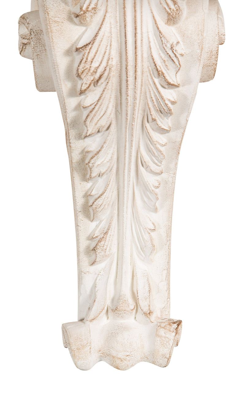 Biscottini MENSOLA A MURO IN LEGNO FINITURA BIANCO ANTICATO L39XPR24XH33 cm Made in Italy