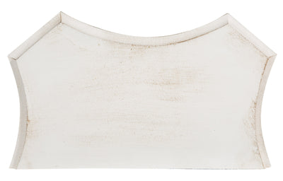 Biscottini MENSOLA A MURO IN LEGNO FINITURA BIANCO ANTICATO L39XPR24XH33 cm Made in Italy