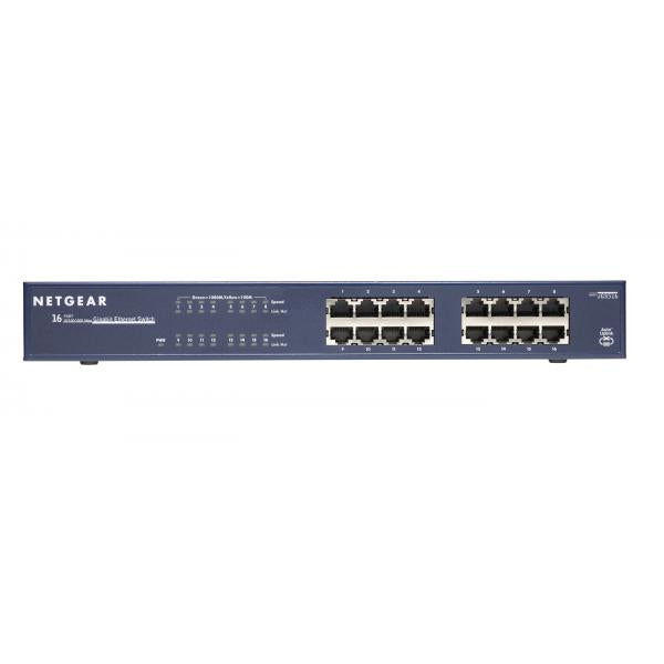 Netgear JGS516 Non gestito Blu