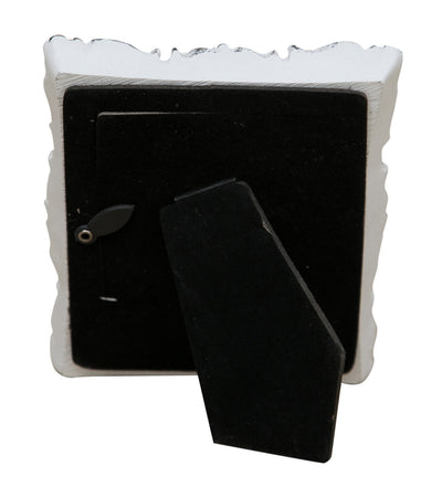 Biscottini PORTAFOTO DA APPOGGIO VERTICALE/ORIZZONTALE IN RESINA FINITURA BIANCO ANTICATA L10,5XPR2XH13 CM