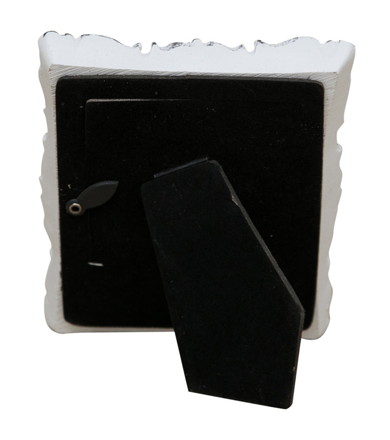 Biscottini PORTAFOTO DA APPOGGIO VERTICALE/ORIZZONTALE IN RESINA FINITURA BIANCO ANTICATA L10,5XPR2XH13 CM