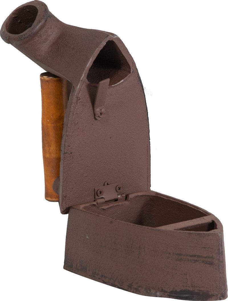 Biscottini Ferro da stiro in ghisa finitura ruggine anticata L21,5xPR12,5xH9,5 cm manico