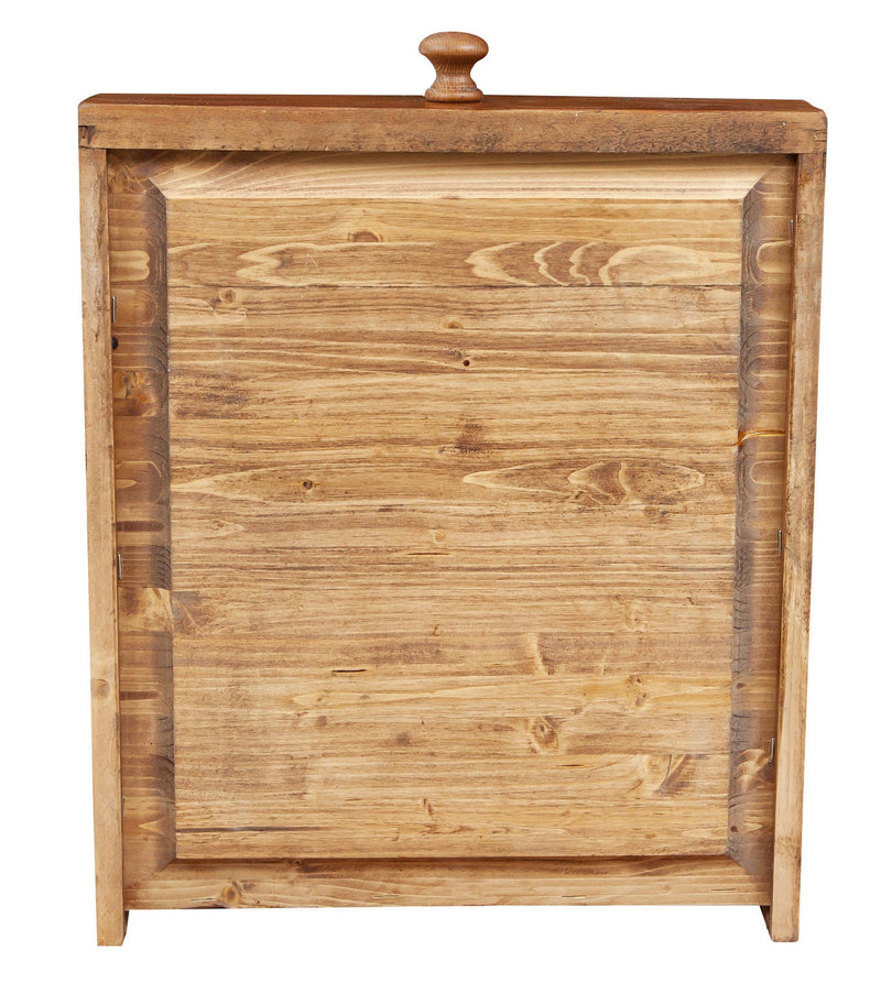 Biscottini Tavolo scrittoio Country in legno massello di tiglio finitura noce L120xPR80xH80 cm. Made in Italy