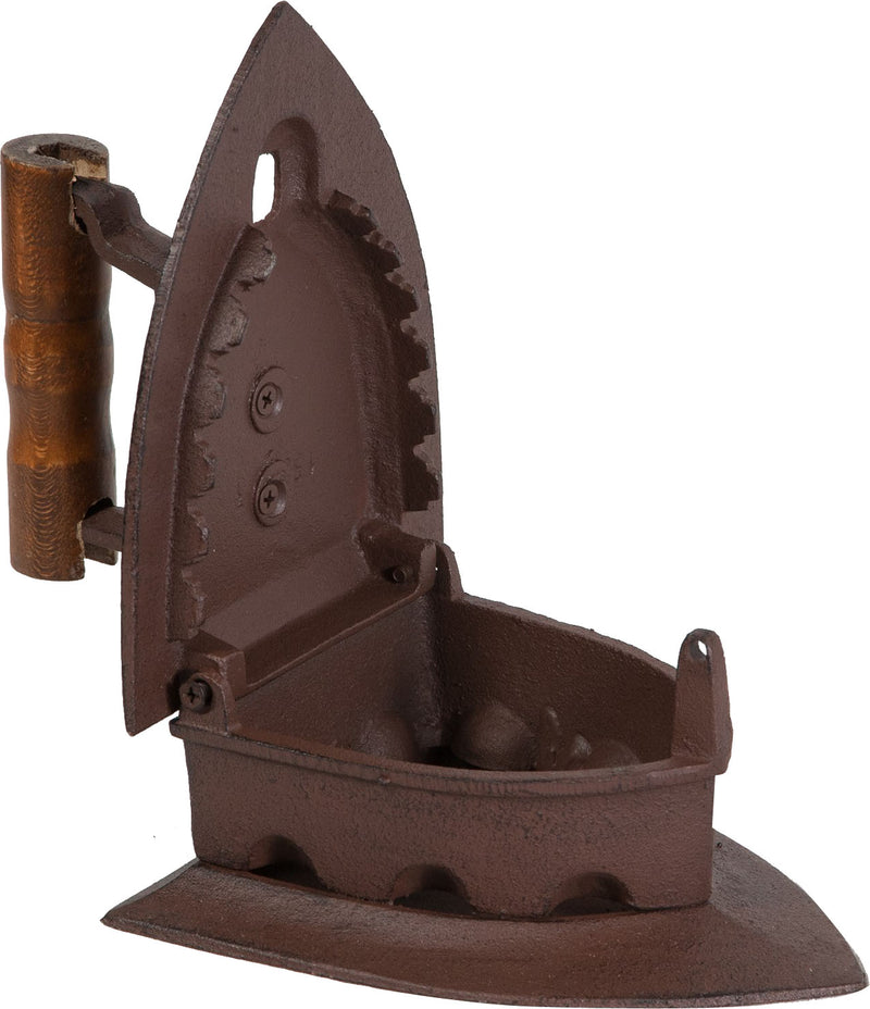 Biscottini Ferro da stiro in ghisa finitura ruggine anticata L19xPR15xH16,5 cm manico