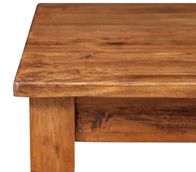 Biscottini Tavolo scrittoio Country in legno massello di tiglio finitura noce L120xPR80xH80 cm. Made in Italy