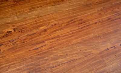 Biscottini Tavolo Country in legno massello di tiglio finitura noce. Made in Italy