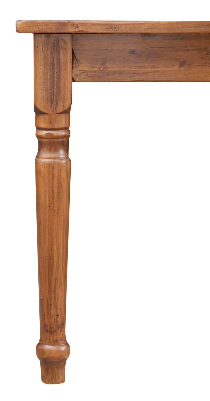 Biscottini Tavolo Country in legno massello di tiglio finitura noce. Made in Italy