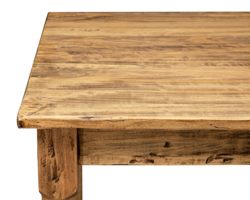 Biscottini Tavolo Country in legno massello di tiglio. Made in Italy quadrato Adatto