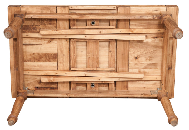 Biscottini Tavolo in legno massello di tiglio allungabile Country Made in Italy Offerta