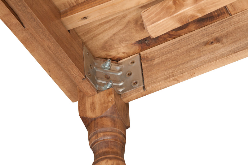 Biscottini Tavolo in legno massello di tiglio allungabile Country Made in Italy Offerta