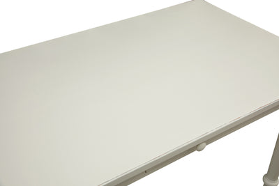 Biscottini Tavolo scrittoio Country in legno massello di tiglio finitura bianca anticata L120xPR80xH80 cm. Made in Italy