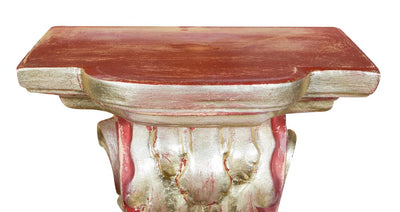 Biscottini MENSOLA A MURO IN LEGNO FINITURA ROSSO L37XPR24XH50 cm Made in Italy realizzata