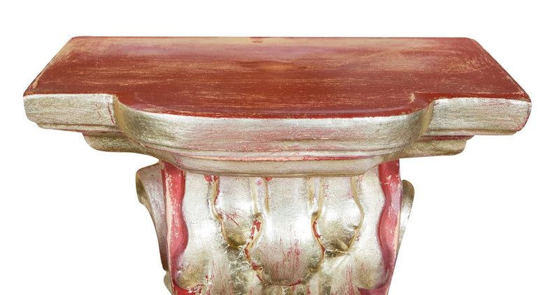 Biscottini MENSOLA A MURO IN LEGNO FINITURA ROSSO L37XPR24XH50 cm Made in Italy realizzata