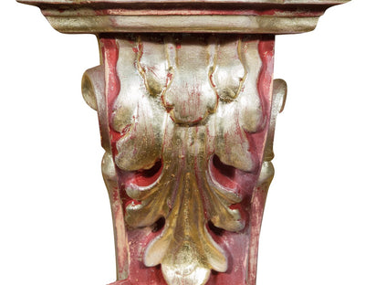 Biscottini MENSOLA A MURO IN LEGNO FINITURA ROSSO L37XPR24XH50 cm Made in Italy realizzata