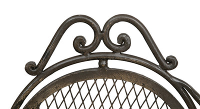 Biscottini Panchina Liberty in ferro battuto L120XPR60XH103 cm