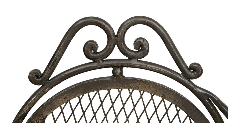 Biscottini Panchina Liberty in ferro battuto L120XPR60XH103 cm