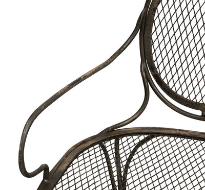 Biscottini Panchina Liberty in ferro battuto L120XPR60XH103 cm