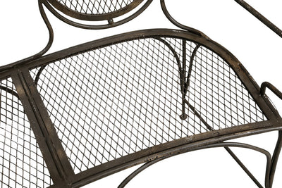 Biscottini Panchina Liberty in ferro battuto L120XPR60XH103 cm