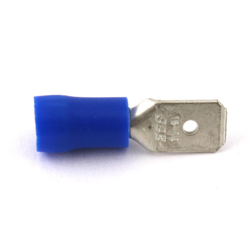 Capocorda Faston maschio preisolato blu 6,3X0,8 B 22/P