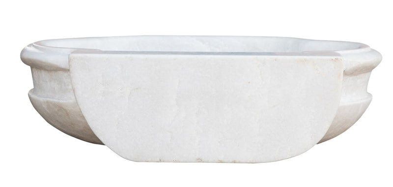 Biscottini LAVABO IN MARMO BIANCO L56XPR41XH15 CM Vasca realizzata completamente Offerta