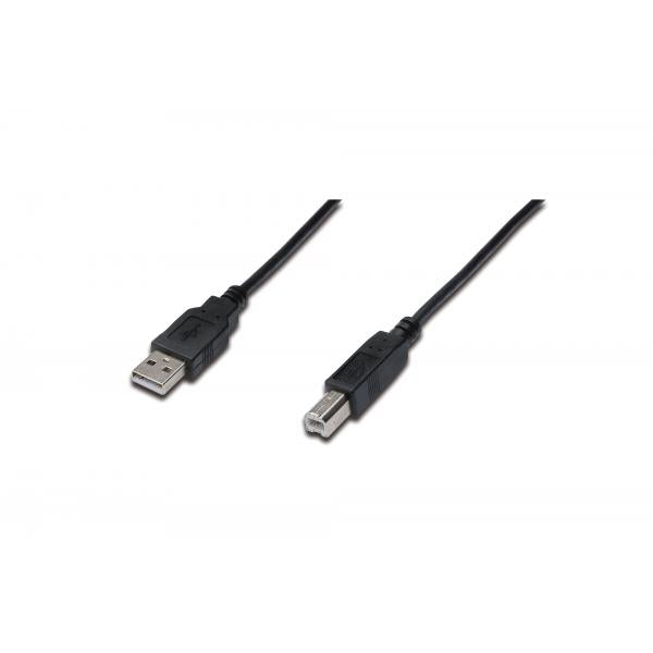 Cavo STAMPANTE USB 2.0 - Connettori A-B - Lunghezza 1.8 mt. - Nero