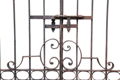 Biscottini CANCELLO IN FERRO PIENO FINITURA ANTICATA L410xPR10xH298 CM. interamente