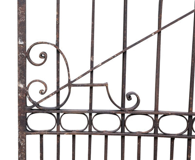 Biscottini CANCELLO IN FERRO PIENO FINITURA ANTICATA L410xPR10xH298 CM. interamente