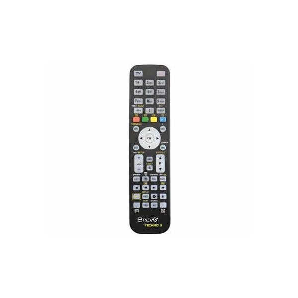 BRAVO TECHNO 3 (92602666) - TELECOMANDO PROGRAMMABILE A 3 BANCHI DI MEMORIA PER TV / VCR / DVD PLAYER / DTT / SKY
