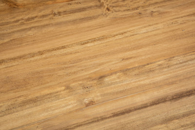 Biscottini Tavolo Country in legno massello di tiglio struttura bianca anticata piano naturale. Made in Italy