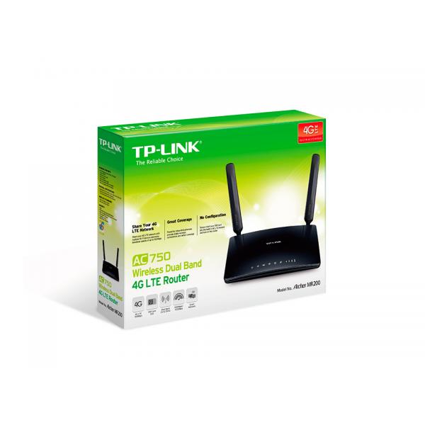 Tplink Router 3g/4g Lte Dualband 433mbps 2 Antenne Ac750 Mr200
