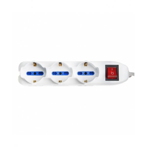 VULTECH MU-02 - MULTIPRESA BIPASSO 9 INGRESSI CON TASTO ON/OFF