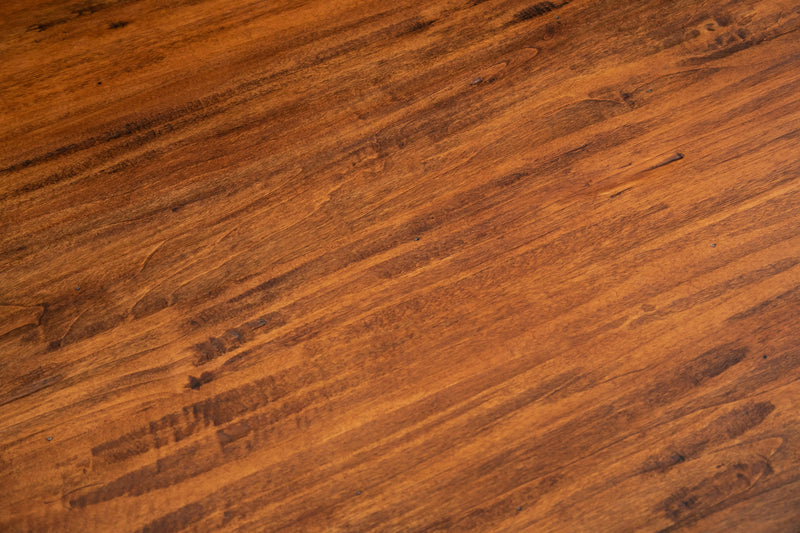 Biscottini Tavolo Country allungabile in legno massello di tiglio struttura bianca anticata piano noce L200xPR90xH80 cm. Made in Italy