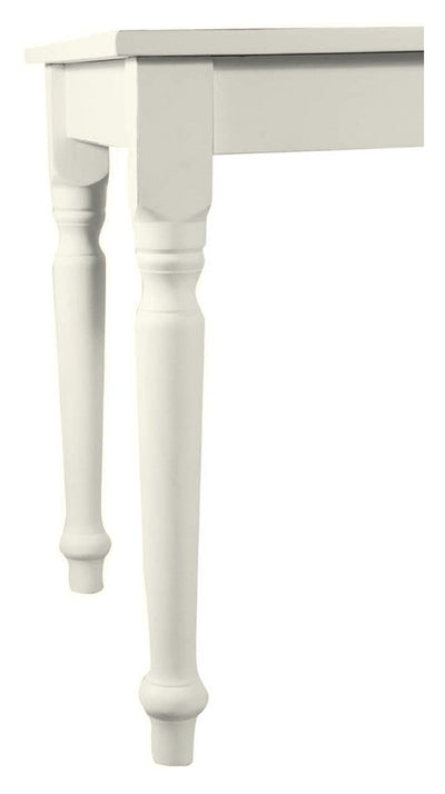 Biscottini Tavolo fisso Country in legno massello di tiglio finitura bianca anticata L80xPR80xH78 cm. Made in Italy