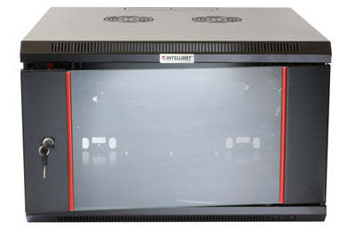 Armadio Rack 19'' a muro 9 unità sezione unica prof. 450 Nero