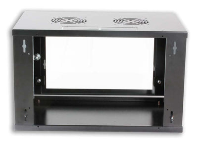 Armadio Rack 19'' a muro 10 unità prof. 400 Nero Assemblato