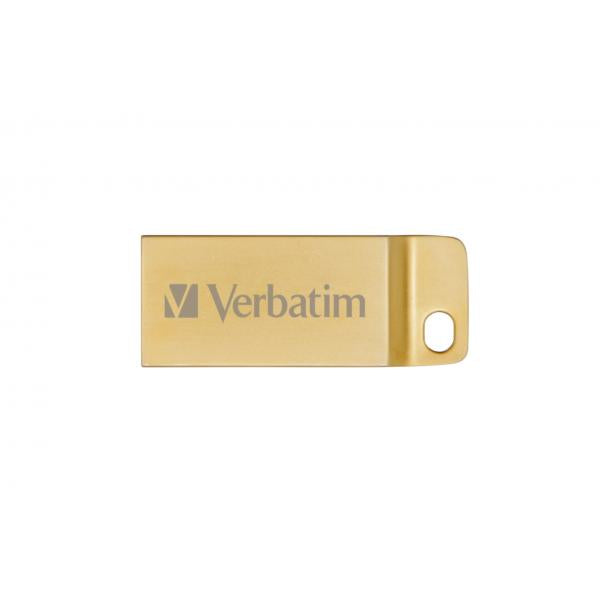 Memoria Pendrive Verbatim Metal Executive - 64 Gb - USB 3.0 (3.1 Gen 1) Retrocomp. 2.0 - Colore Metallic Gold