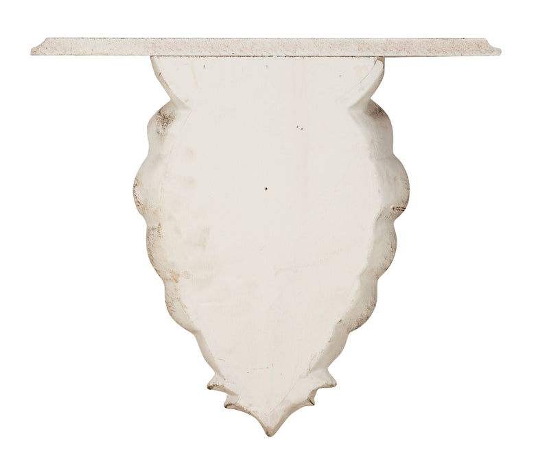 Biscottini MENSOLA A MURO IN LEGNO FINITURA BIANCO ANTICATO L39XPR24XH37 cm Made in Italy